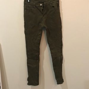 Olive Skinny Pants
